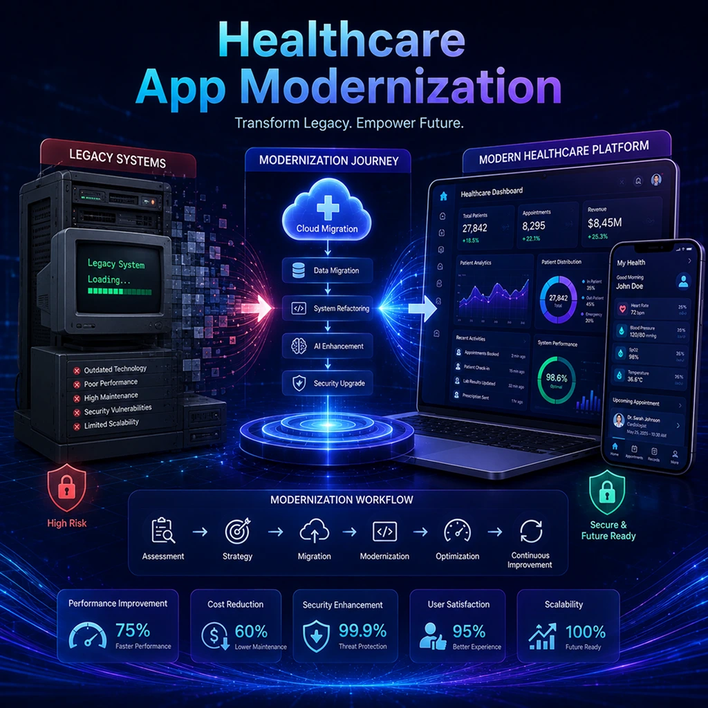 legacy healthcare application modernization services